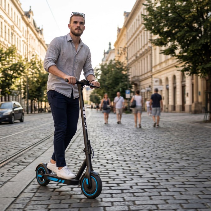 Elektrokoloběžka AERIUM MaxRide T500 modrá Elektrokoloběžka AERIUM MaxRide T500 modrá