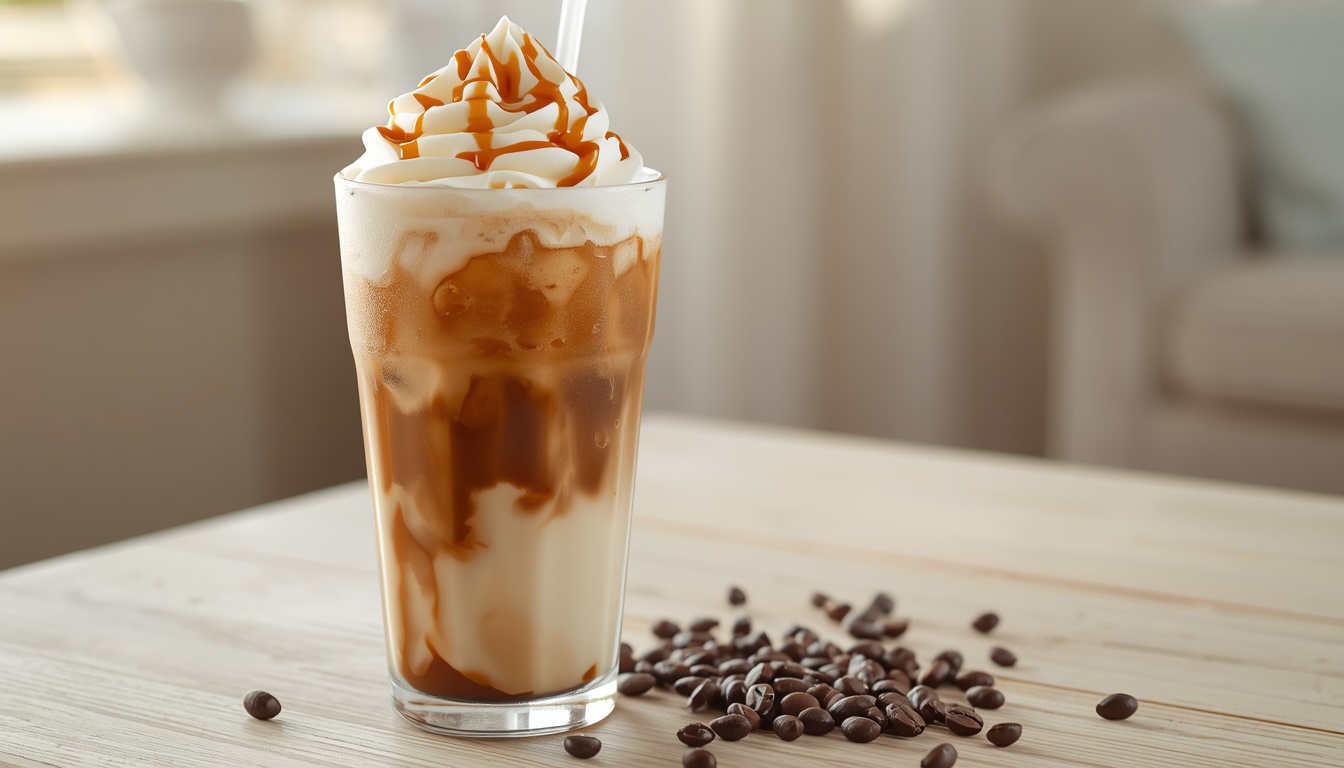Lahodné kávové frappé